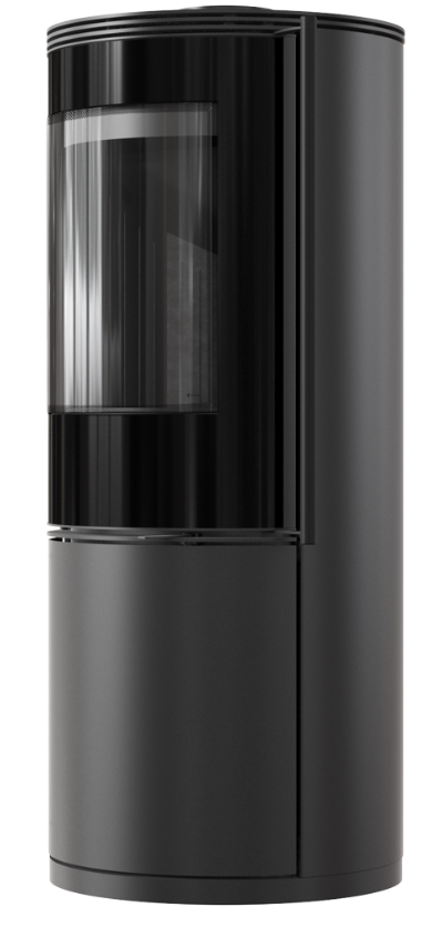 KRATKI SVEN Ø 150 7 kW Ocelová kamna černá Thermotec