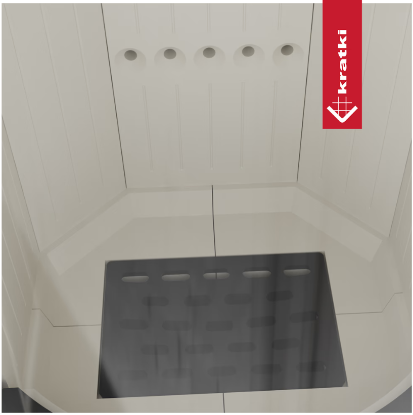 KRATKI RUNA Ø 150 8 kW Ocelová kamna 