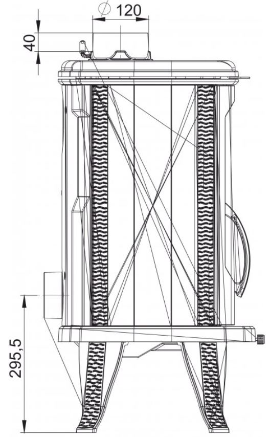 GUČA ELIPTIKO litinová krbová kamna