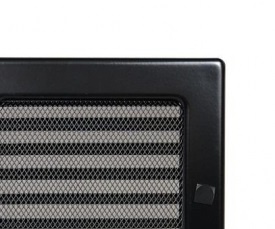 Kratki krbová mřížka 22x30 černá s žaluzií