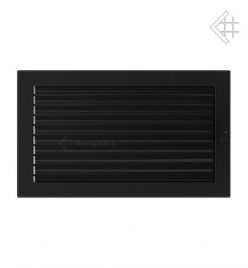 Kratki krbová mřížka 22x37 černá s žaluzií