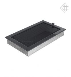 Kratki krbová mřížka 22x37 grafit s žaluzií