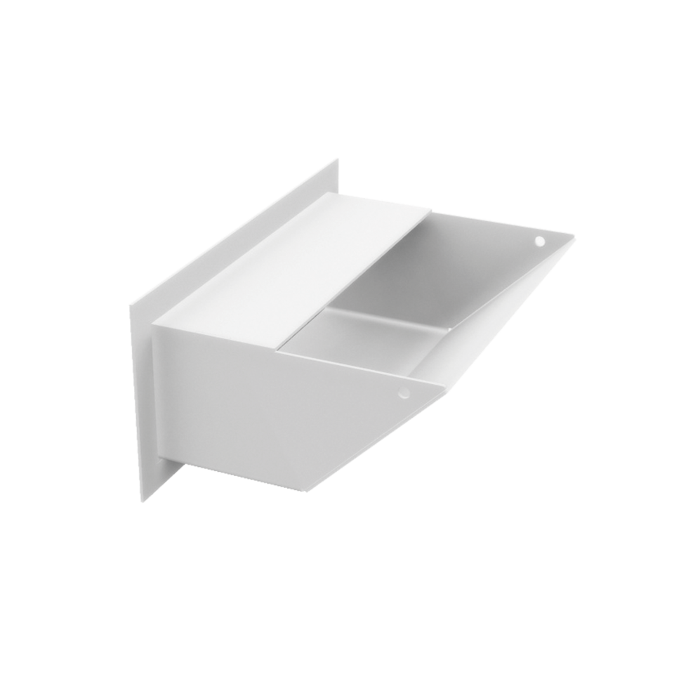 Kratki mřížka LUFT 45S 9x20 cm bílá