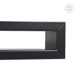 KRATKI krbová mřížka TUNEL 6x40 cm černá