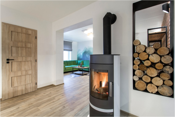 HAAS+SOHN ANTIC Krbová kamna, antracit / bílá, bílá