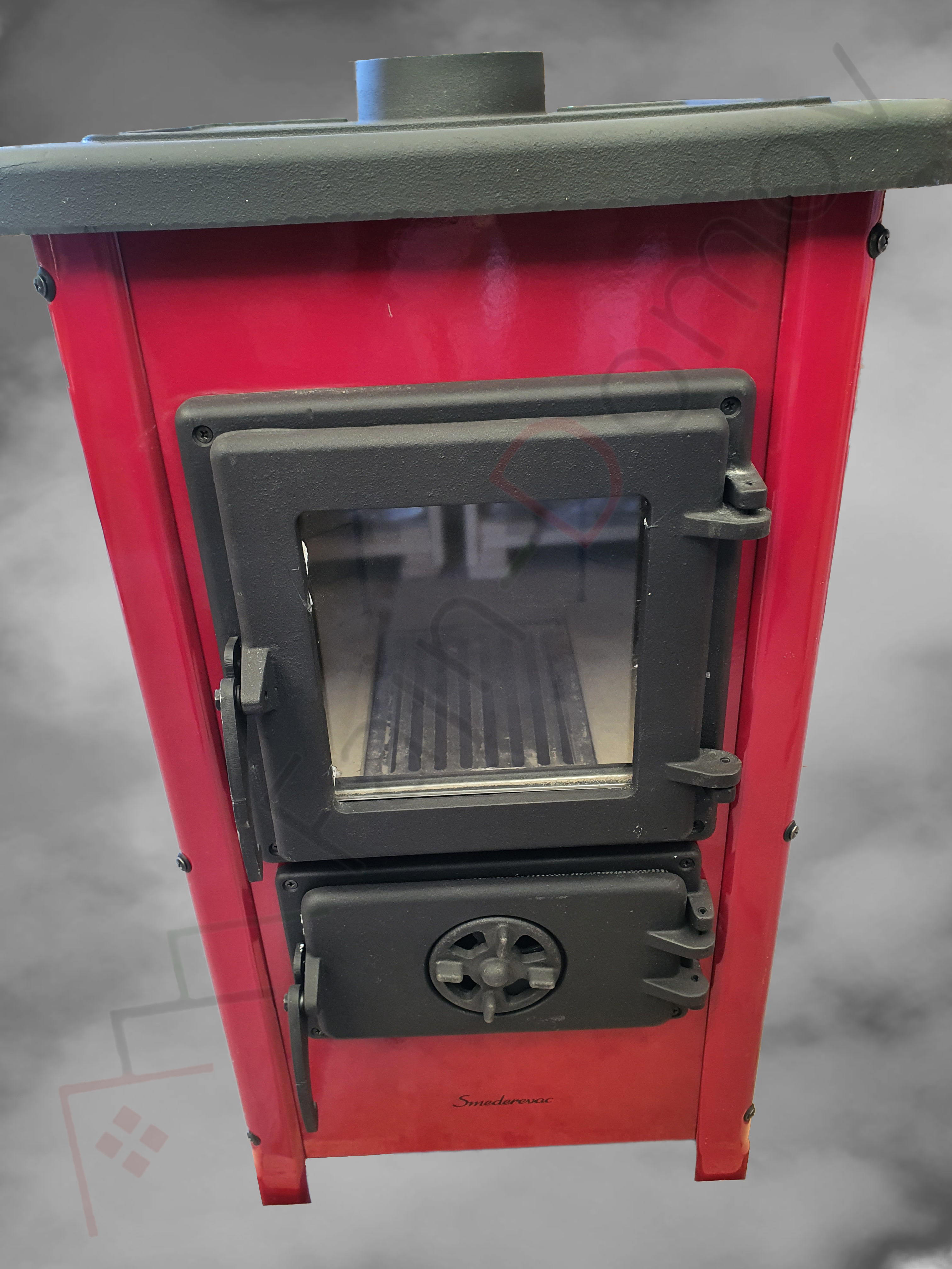 MBS SD HAPPY krbová kamna červená