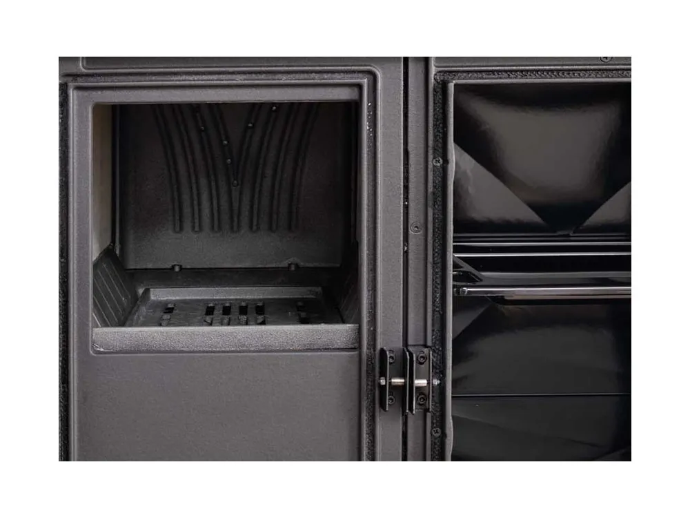 Nordica Rosa XXL - černý smalt sporák na tuhá paliva