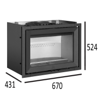 Jotul I 520 F krbová vložka černý lak