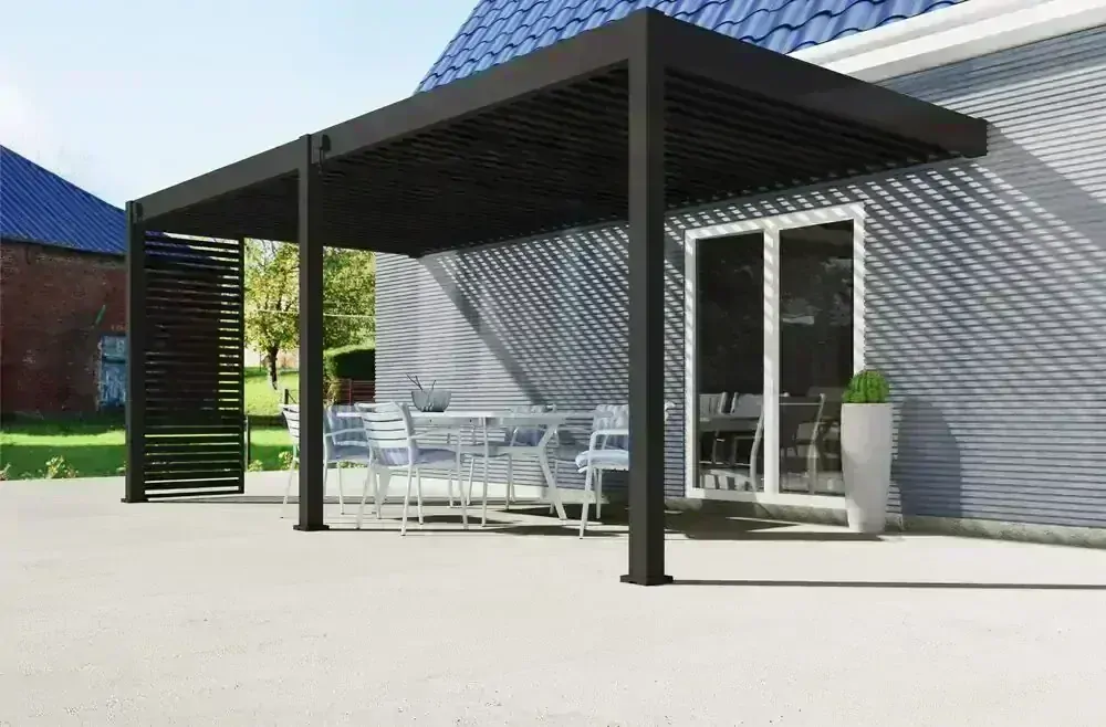 BIOKLIMATICKÁ PERGOLA INTRO PLUS 6X3 M, HLINÍK - DO STĚNY