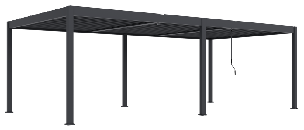 Bioklimatická pergola INTRO DUO 8x4 m hliník - volně stojící