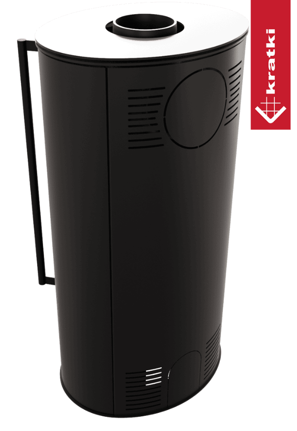 KRATKI ERIK Ø 150 5,5 kW Ocelová kamna