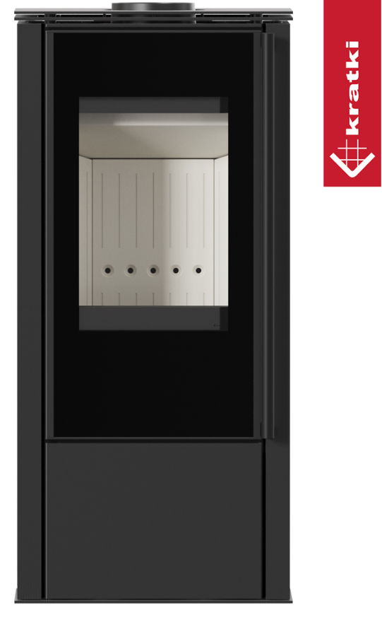 KRATKI HATI Ø 150 5,5 kW Ocelová kamna