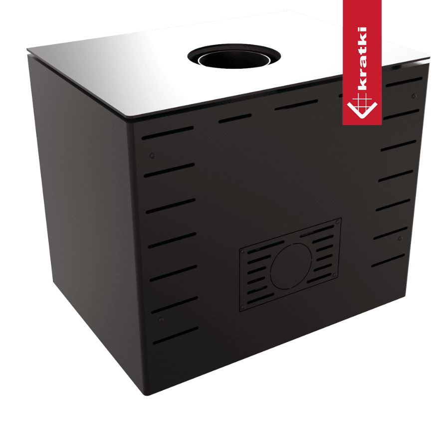 KRATKI KARI 70 Ø 150 8 kW Ocelová kamna 