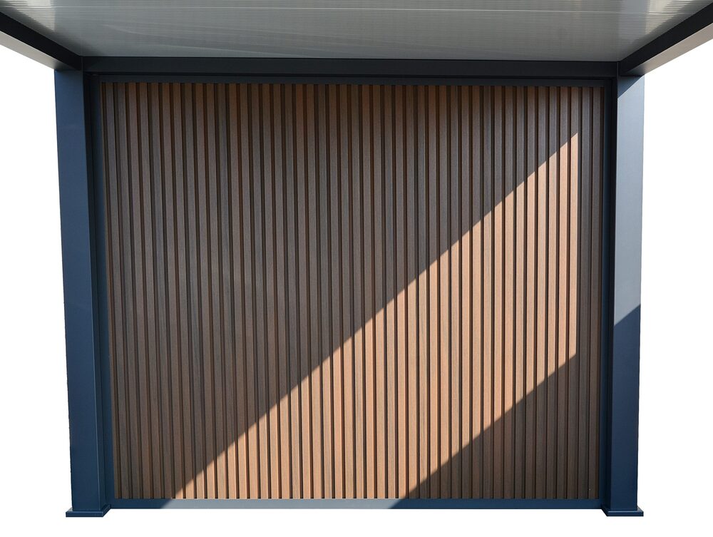 WPC stěna 5,3 m k přístřešku PRESTIGE