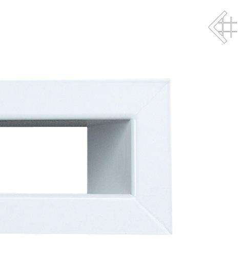 KRATKI krbová mřížka TUNEL 6x40 cm bílá