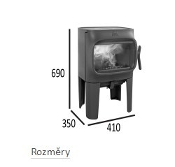 Jotul F105 R LL černý lak
