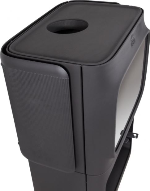 Jotul F305 CB R B kamna černý lak, topeniště s litinovým podstavcem