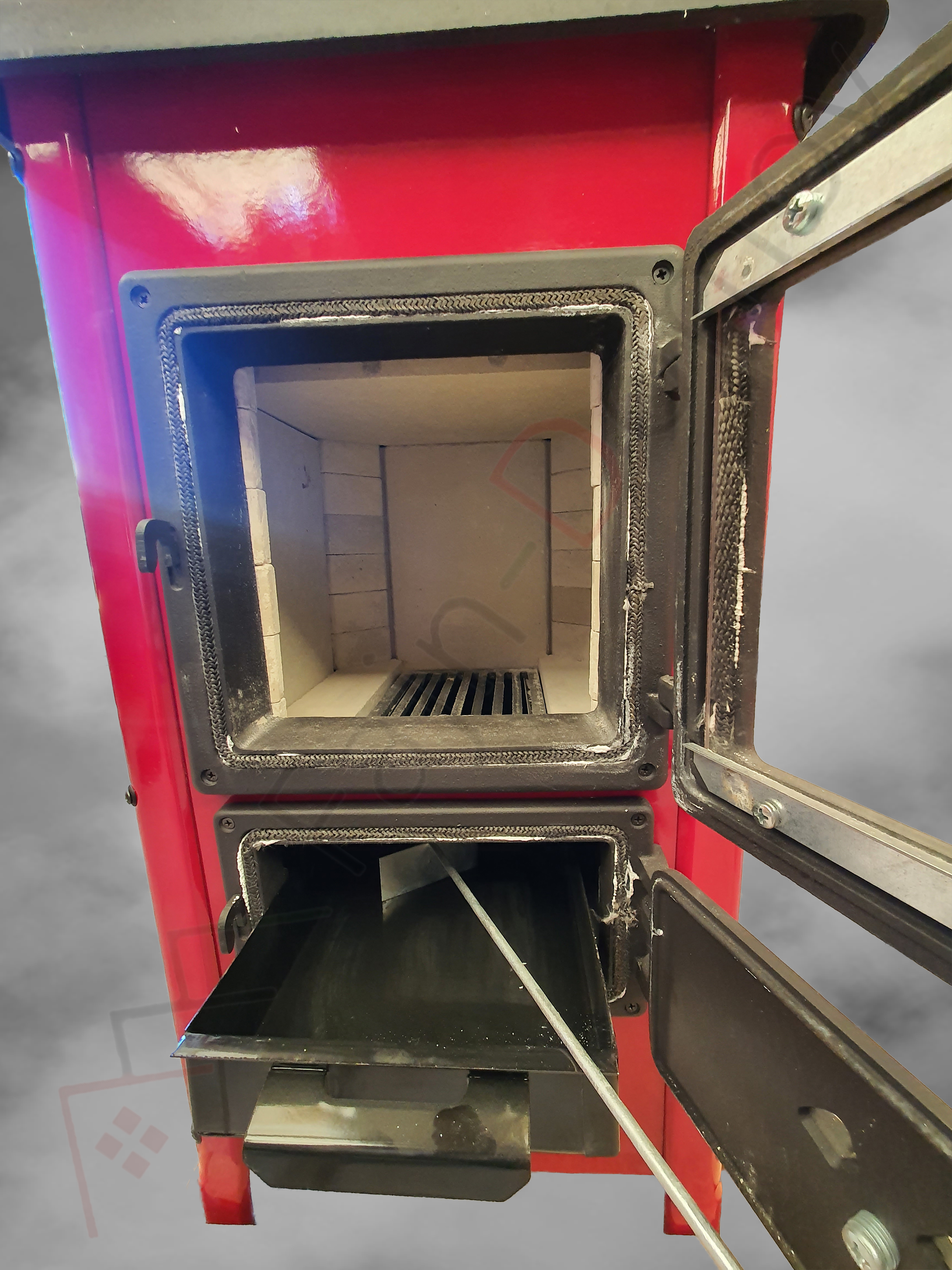 MBS SD HAPPY krbová kamna červená