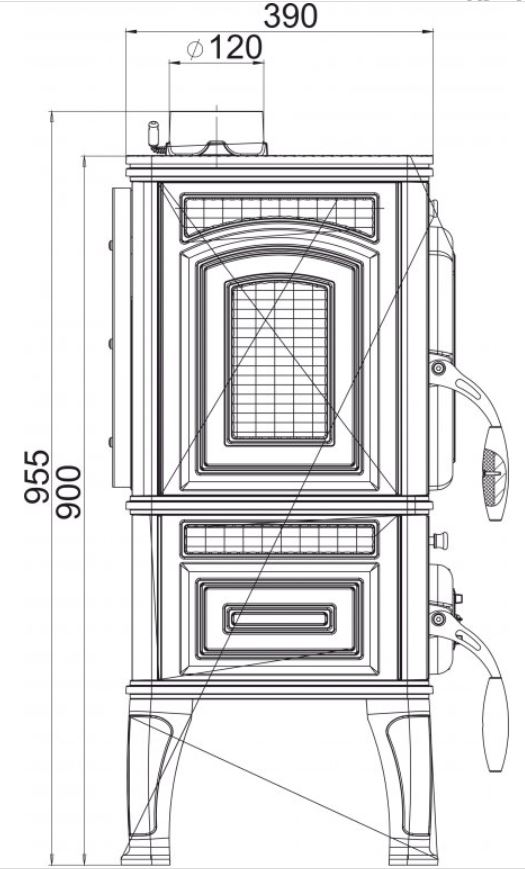 GUČA LAVA litinová krbová kamna