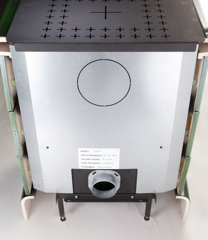 HAAS+SOHN Kachlová kamna MANTA kachlová římsa+sokl, hnědá