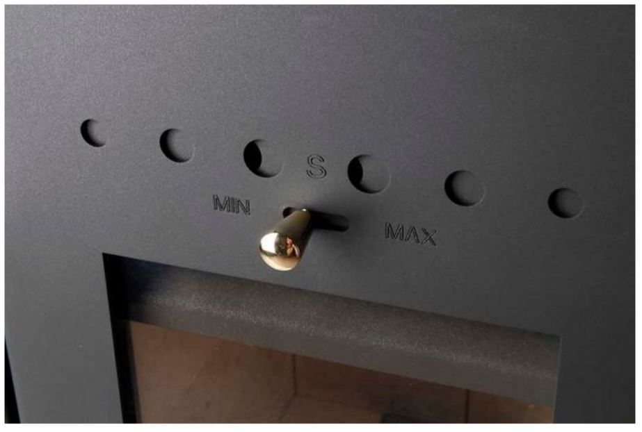 HAAS+SOHN MANTOVA AL II krbová kamna s výměníkem, černá, béžová