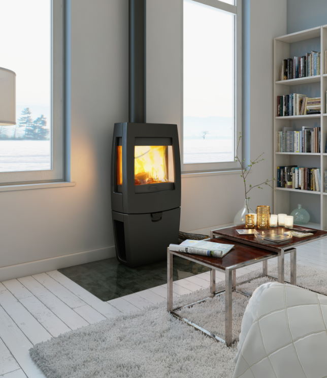 DOVRE SENSE 403 krbová kamna, černý lak