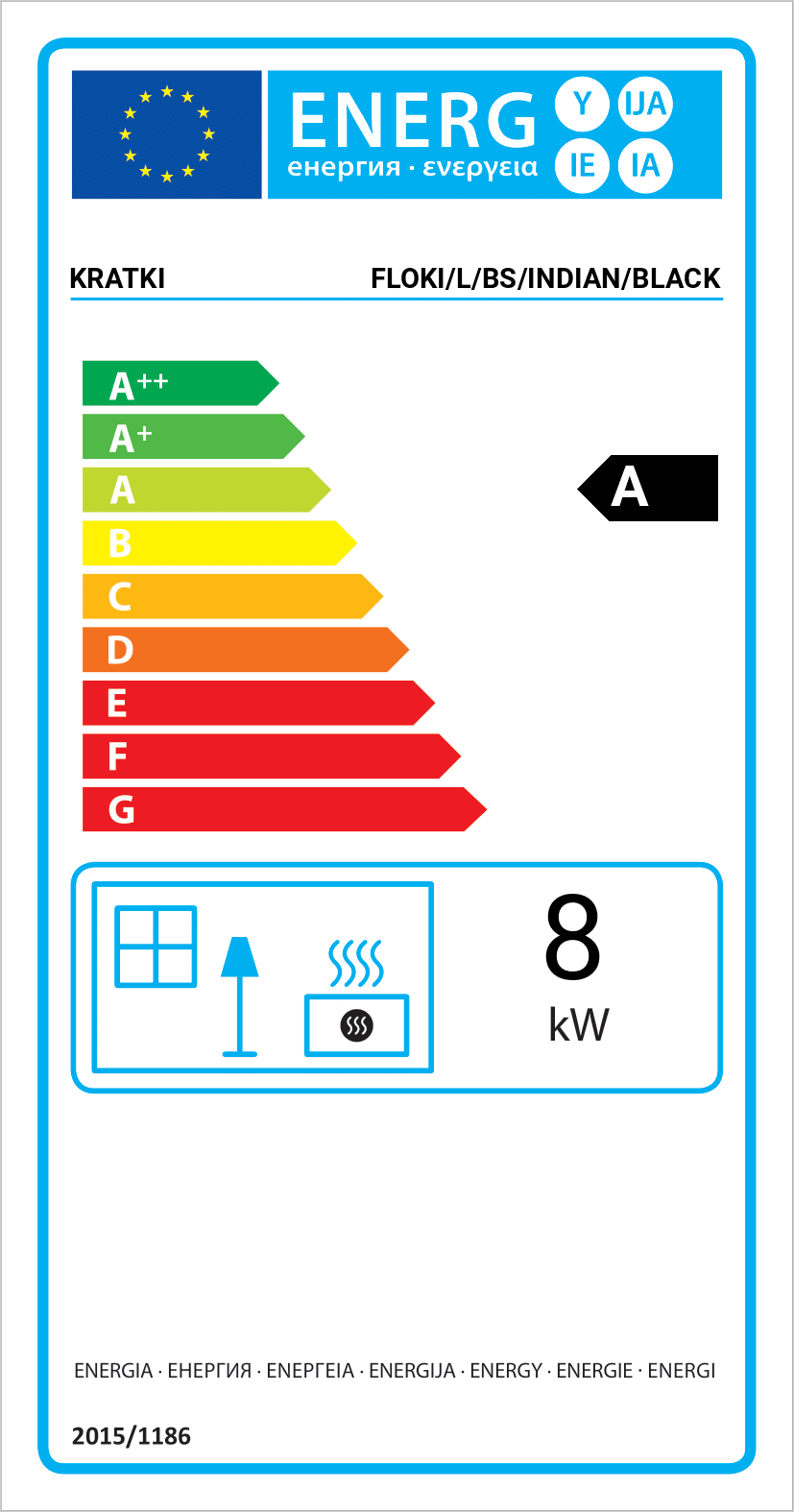 Kratki FLOKI BOX levý, granit Indian Black