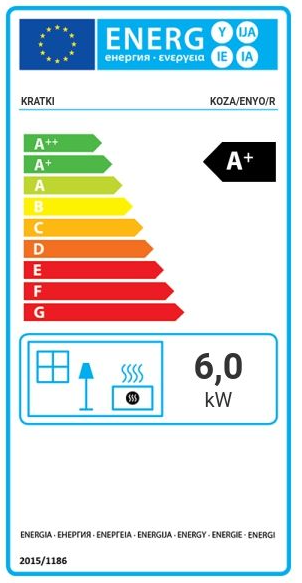 KRATKI ENYO-R Ø 150 8 kW Ocelová kamna