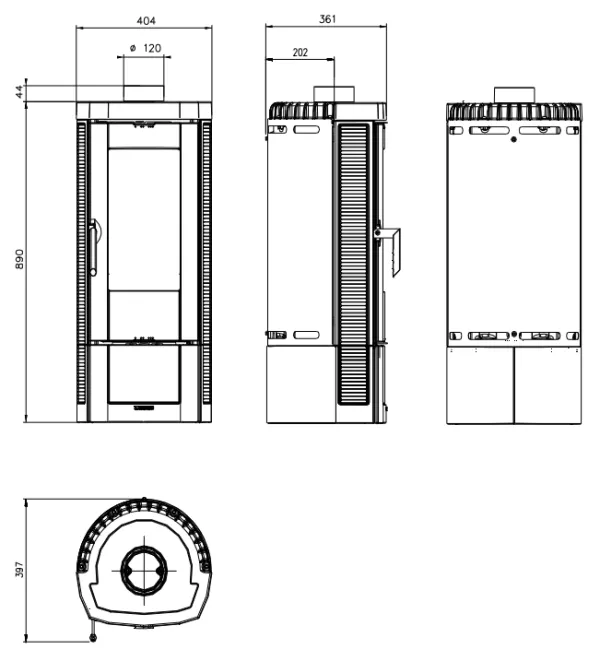 Nordica Candy  krbová kamna 