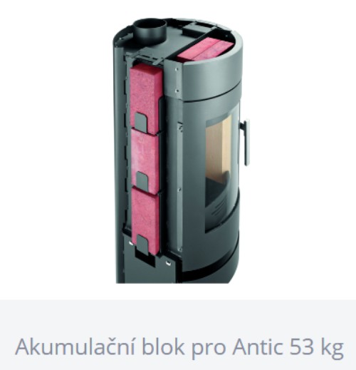 HAAS+SOHN ANTIC Krbová kamna, antracit / bílá, bílá