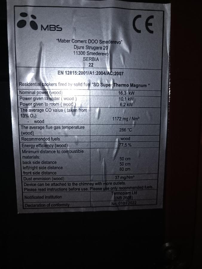 MBS SD SUPER THERMO MAGNUM TV bordó, levý