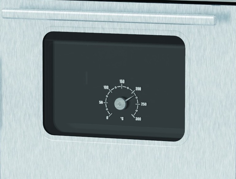 ALFA PLAM, sporák INOX 75,  pravý, červený