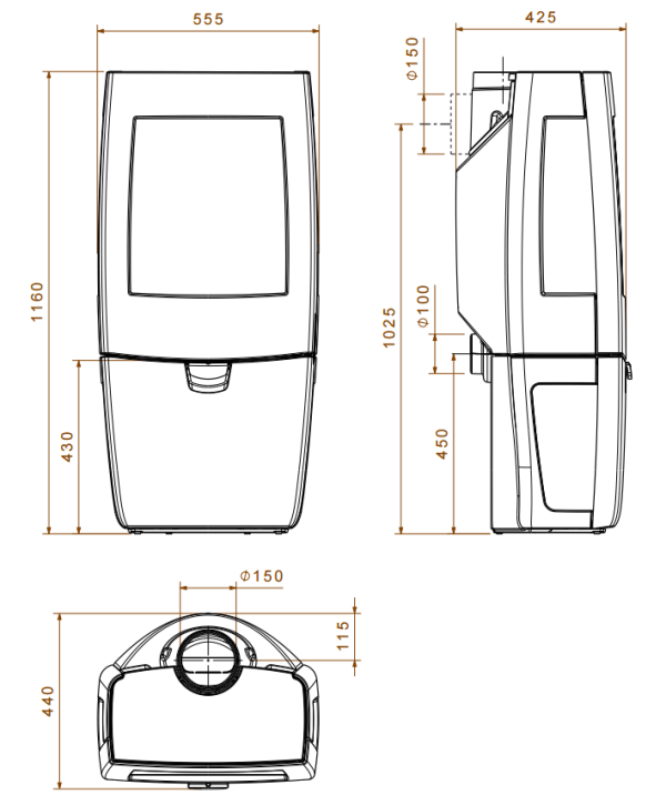 DOVRE SENSE 403 krbová kamna, černý lak