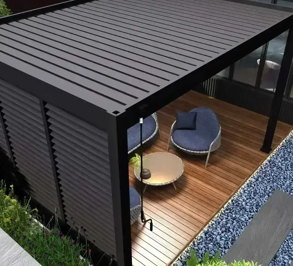 BIOKLIMATICKÁ PERGOLA INTRO PLUS 4X3 M, HLINÍK - VOLNĚ STOJÍCÍ