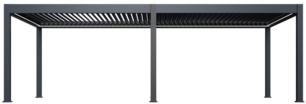 Luxusní ELEKTRICKÁ bioklimatická pergola PRESTIGE 8x4 m, hliník - volně stojící
