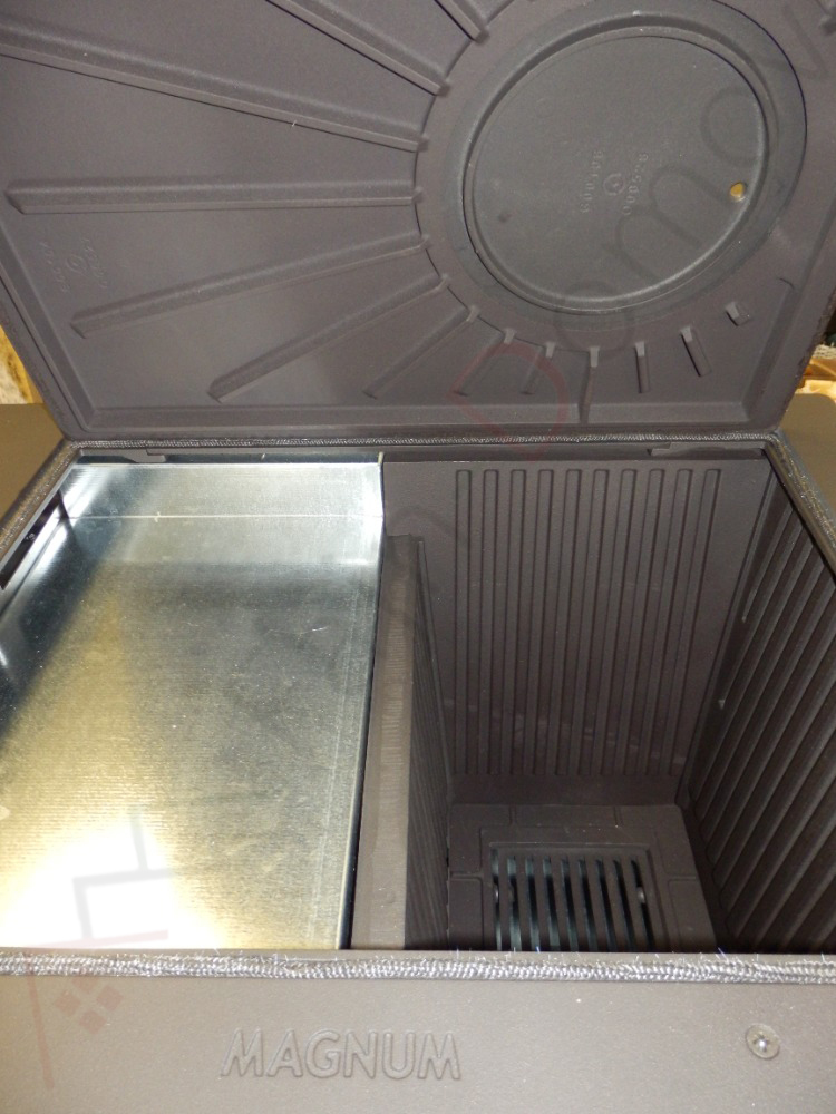 MBS SD MAGNUM PLUS sporák na tuhá paliva červený, levý