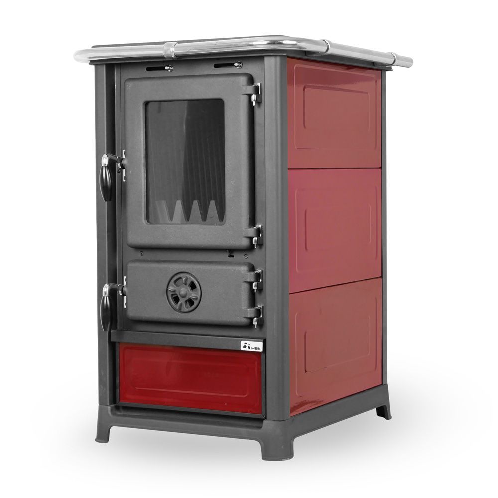 MBS SD OLYMP PLUS krbová kamna červená