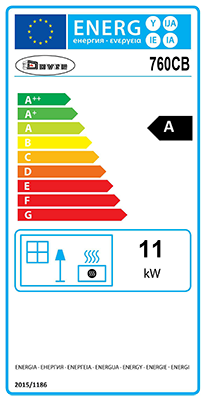 DOVRE 760 WD krbová kamna, černá