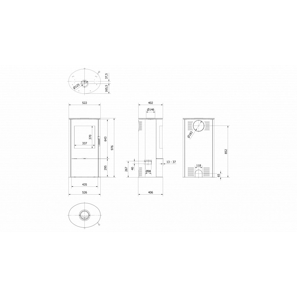 KRATKI ROLLO krbová kamna