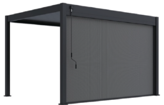 ZÁSTĚNA 4 M PRO BIOKLIMATICKOU PERGOLU tmavě šedá