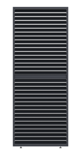 PANEL ZASTÍNĚNÍ ANTRACIT, SKLÁPĚCÍ LAMELY, HORIZONTÁLNÍ 1 m pro bioklimatickou pergolu