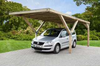 WEKA Dřevěný přístřešek na auto Y 612 (3x6 m)