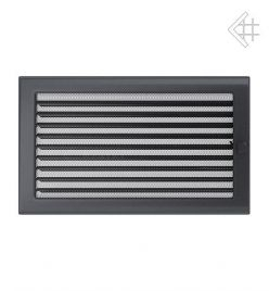 Kratki krbová mřížka 22x37 grafit s žaluzií
