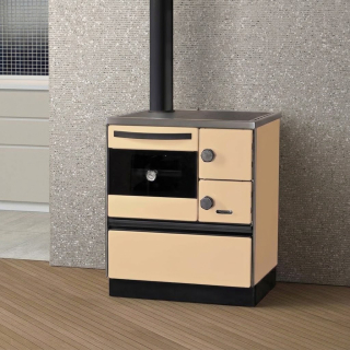 MBS ROYAL 720 DV L SL sporák na tuhá paliva (bez víka), 6,5kW, levý, krémový