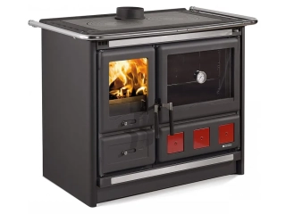 Nordica Rosa XXL - černý smalt sporák na tuhá paliva