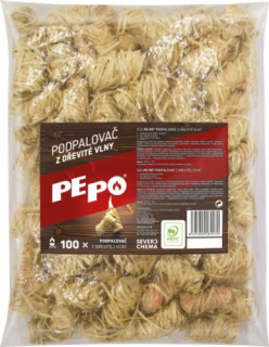 PE-PO podpalovač dřevitá vlna 100 ks