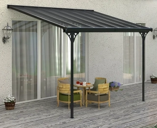 Zahradní pergola - BRUCE F ŠEDÝ POLYKARBONÁT