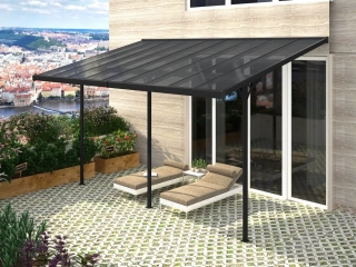Zahradní pergola - BRUCE H ŠEDÝ POLYKARBONÁT
