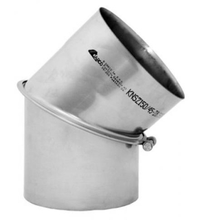 Kouřovod nerez koleno stavitelné 200/0-45°