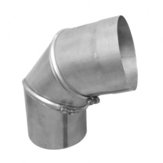 Kouřovod nerez koleno stavitelné 180/0-90°
